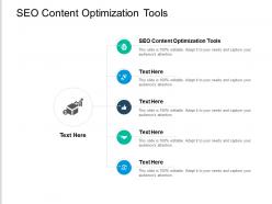 Seo content optimization tools ppt powerpoint presentation show summary cpb