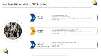 SEO Content Plan To Improve Online Key Benefits Related To SEO Content Strategy SS