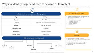 SEO Content Plan To Improve Online Visibility Powerpoint Presentation Slides Strategy CD Captivating Template