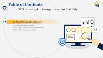 SEO Content Plan To Improve Online Visibility Powerpoint Presentation Slides Strategy CD Informative Slides
