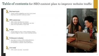 SEO Content Plan To Improve Website Traffic Strategy CD V Researched Attractive