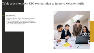 SEO Content Plan To Improve Website Traffic Strategy CD V Designed Attractive