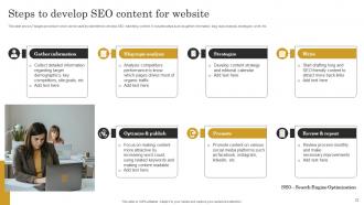 SEO Content Plan To Improve Website Traffic Strategy CD V Template Graphical
