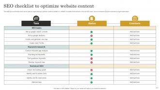 SEO Content Plan To Improve Website Traffic Strategy CD V Images Graphical