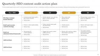 SEO Content Plan To Improve Website Traffic Strategy CD V Appealing Graphical