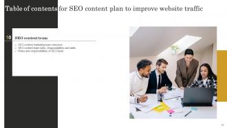SEO Content Plan To Improve Website Traffic Strategy CD V Engaging Graphical