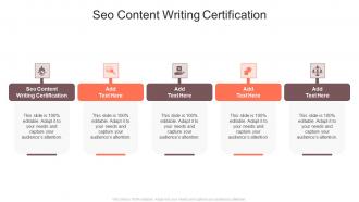 Seo Content Writing Certification In Powerpoint And Google Slides Cpb