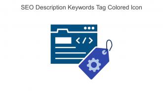 SEO Description Keywords Tag Colored Icon In Powerpoint Pptx Png And Editable Eps Format