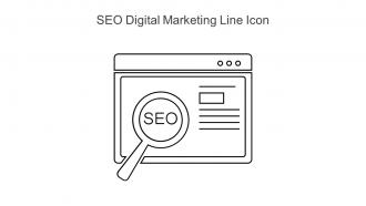 SEO Digital Marketing Line Icon