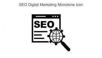 SEO Digital Marketing Monotone Icon In Powerpoint Pptx Png And Editable Eps Format