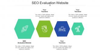 Seo evaluation website ppt powerpoint presentation infographics diagrams cpb