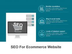 Seo For Ecommerce Website Powerpoint Topics