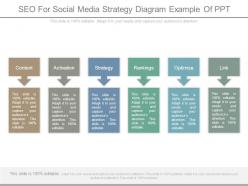 Seo for social media strategy diagram example of ppt