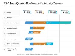 Seo four quarter roadmap with activity tracker