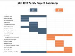 Seo half yearly project roadmap