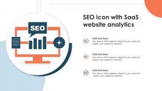 SEO Icon With SaaS Website Analytics