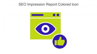 SEO Impression Report Colored Icon In Powerpoint Pptx Png And Editable Eps Format