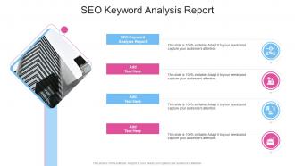 SEO Keyword Analysis Report In Powerpoint And Google Slides Cpb