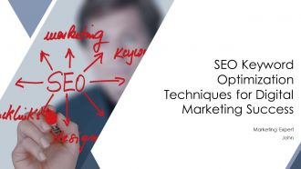 Seo Keyword Optimization Techniques For Digital Marketing Success PPT Summary AT