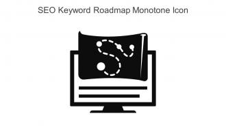 SEO Keyword Roadmap Monotone Icon In Powerpoint Pptx Png And Editable Eps Format
