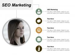 Seo marketing ppt powerpoint presentation infographics designs download cpb
