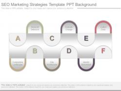 Seo marketing strategies template ppt background