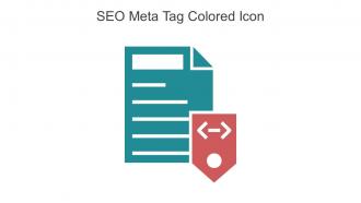 SEO Meta Tag Colored Icon In Powerpoint Pptx Png And Editable Eps Format