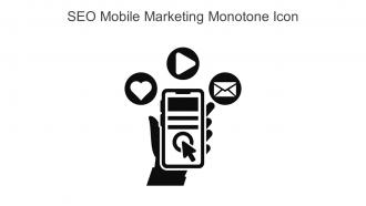 SEO Mobile Marketing Monotone Icon In Powerpoint Pptx Png And Editable Eps Format