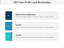 Seo non profit local businesses ppt powerpoint presentation show gallery cpb