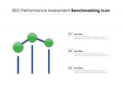 Seo performance assessment benchmarking icon