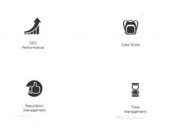 Seo performance case study reputation management time management ppt icons graphics