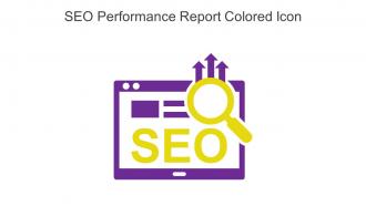 SEO Performance Report Colored Icon In Powerpoint Pptx Png And Editable Eps Format