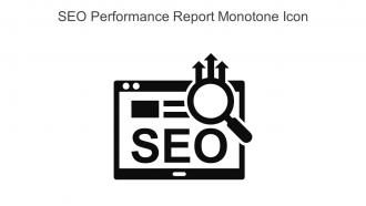 SEO Performance Report Monotone Icon In Powerpoint Pptx Png And Editable Eps Format