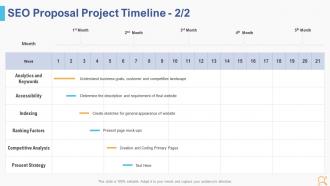 Seo proposal template seo proposal project timeline