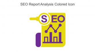 SEO Report Analysis Colored Icon In Powerpoint Pptx Png And Editable Eps Format