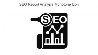 SEO Report Analysis Monotone Icon In Powerpoint Pptx Png And Editable Eps Format