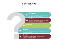 Seo services ppt powerpoint presentation gallery demonstration cpb