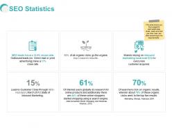 Seo statistics marketing ppt powerpoint presentation topics
