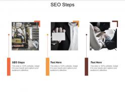Seo steps ppt powerpoint presentation gallery design inspiration cpb
