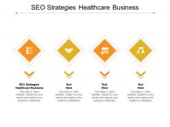 Seo strategies healthcare business ppt powerpoint presentation summary example cpb