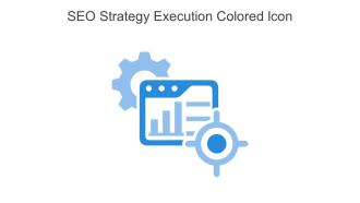 SEO Strategy Execution Colored Icon In Powerpoint Pptx Png And Editable Eps Format