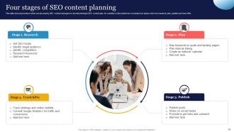 SEO Strategy To Increase Content Visibility Powerpoint Presentation Slides Strategy CD V Engaging Customizable