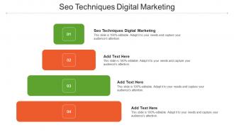 SEO Techniques Digital Marketing Ppt Powerpoint Presentation Outline Designs Cpb