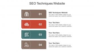 Seo techniques website ppt powerpoint presentation infographics gallery cpb