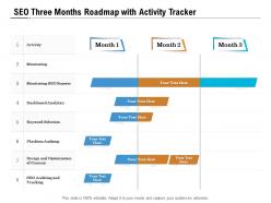 Seo three months roadmap with activity tracker