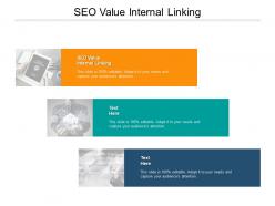 Seo value internal linking ppt powerpoint presentation gallery topics cpb