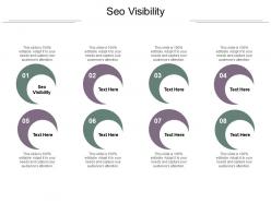 Seo visibility ppt powerpoint presentation portfolio mockup cpb