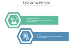 Seo vs pay per click ppt powerpoint presentation professional samples cpb