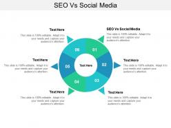 Seo vs social media ppt powerpoint presentation styles visual aids cpb