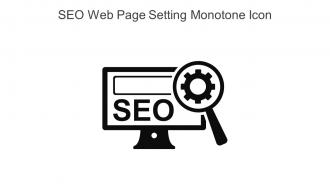 SEO Web Page Setting Monotone Icon In Powerpoint Pptx Png And Editable Eps Format